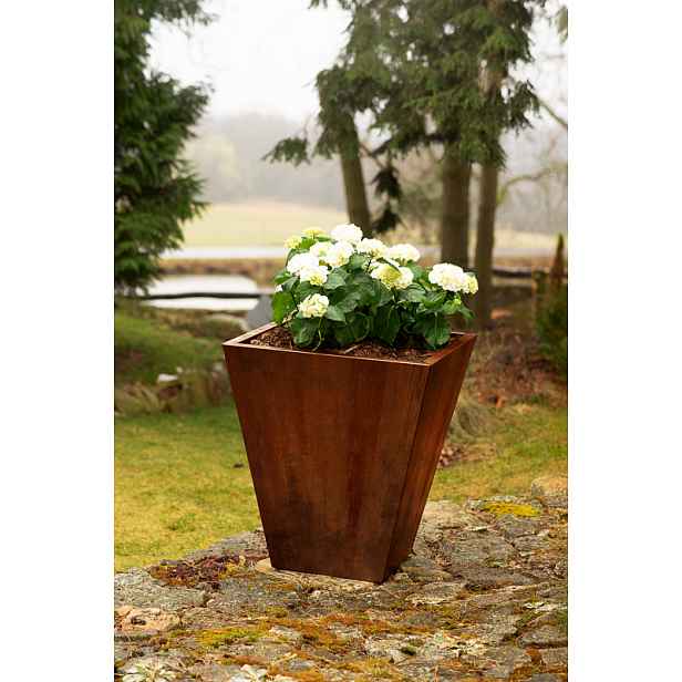 Zahradní květináč Corgarden CONO 1004 70 x 70 x 80 cm Corten