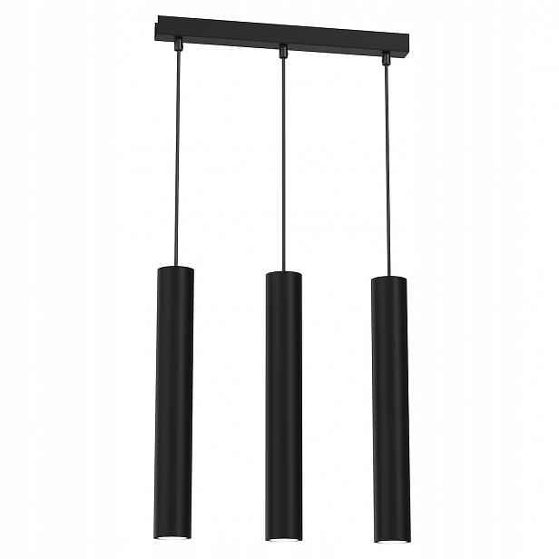 MiLAGRO Závěsná lampa Hudson Black 3Xgu10 Stropní lustr Osvětlení