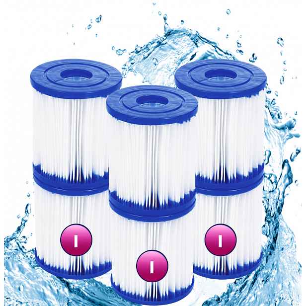6 x Filtr Do Bazénu Čerpadla Bestway Filtrační Vložka 58093 Typ I