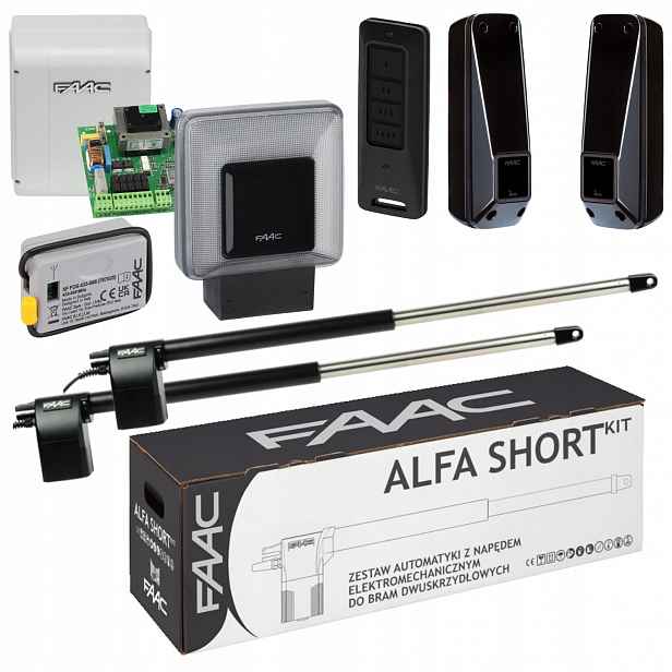 Faac Alfa Short Xled lampa Pohon pro dvoukřídlou otevírací bránu