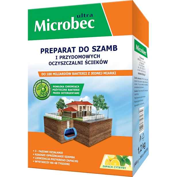 Microbec Ultra Silné Bakterie do Žumpy Eko AntiODOR Papír Tuk 1,2kg