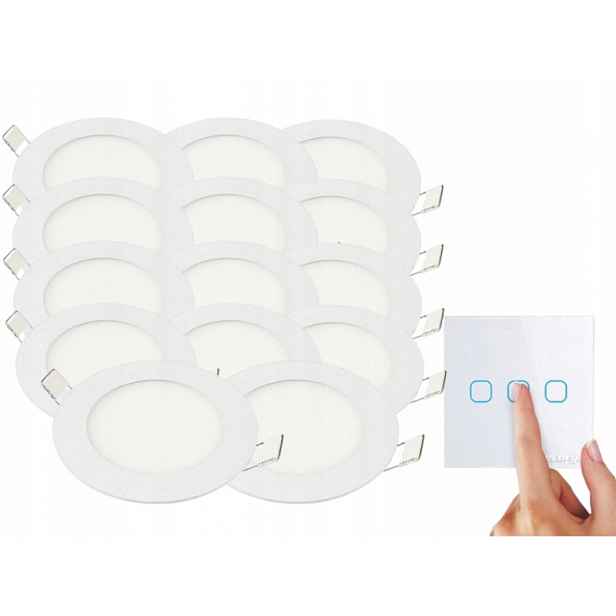 Sada Halogen Lampičky na strop 3W 14x Vypínač