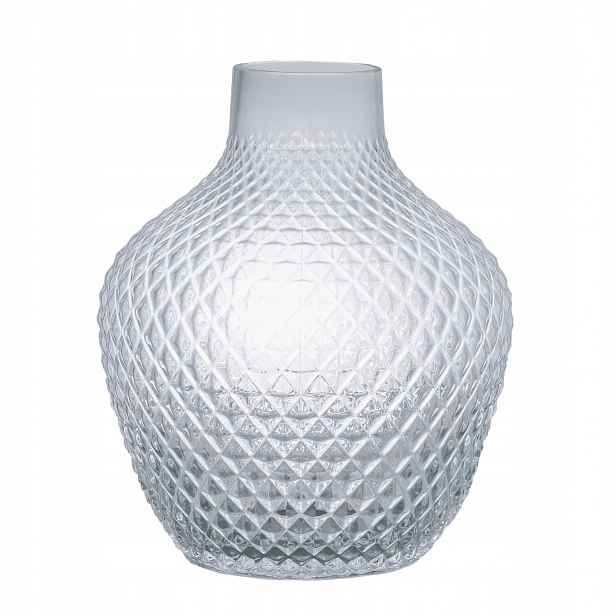 Váza Gron skleněná průhledný, průměr 19 Cm