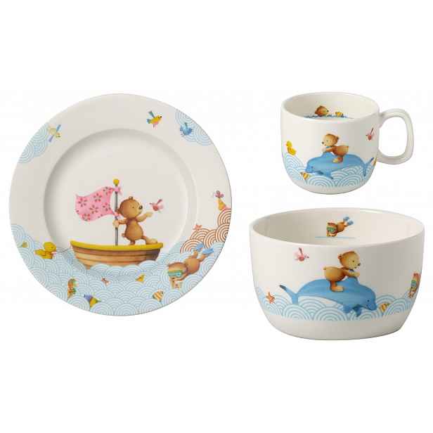 Villeroy & Boch Happy as a Bear sada dětského porcelánu, 3 ks