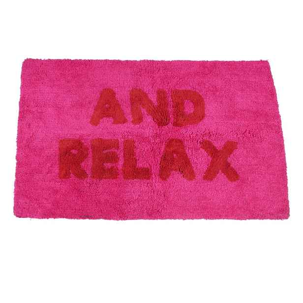 Růžová koupelnová předložka 50x80 cm And Relax – Rex London