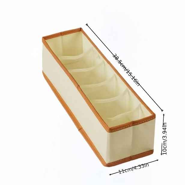 TEMU Úložný box na spodní prádlo se 6 přihrádkami, stojan na opasky, úložný box na opasky, 6 přihrádek, vhodný pro uložení opasků, kravat, mašlí,