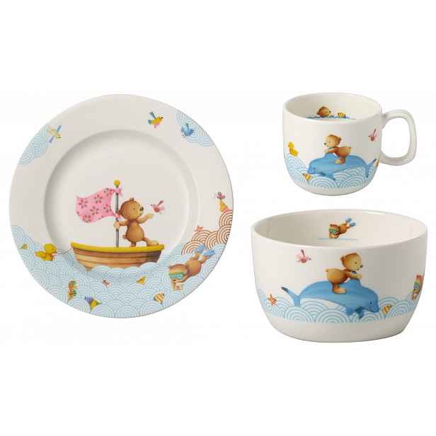 Villeroy & Boch Happy as a Bear sada dětského porcelánu, 3 ks