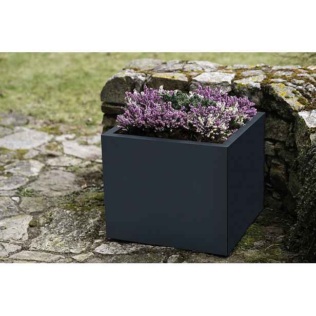 Zahradní květináč Corgarden CUBE 1087 60 x 60 x 50 cm nerez Antracit