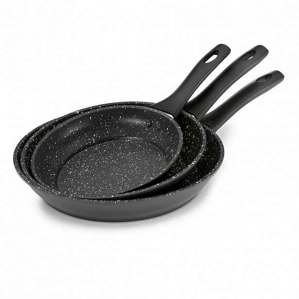 BRATMAXX SADA PÁNVÍ nepřilnavý povrch PTFE 3dílné 20/24/28 cm
