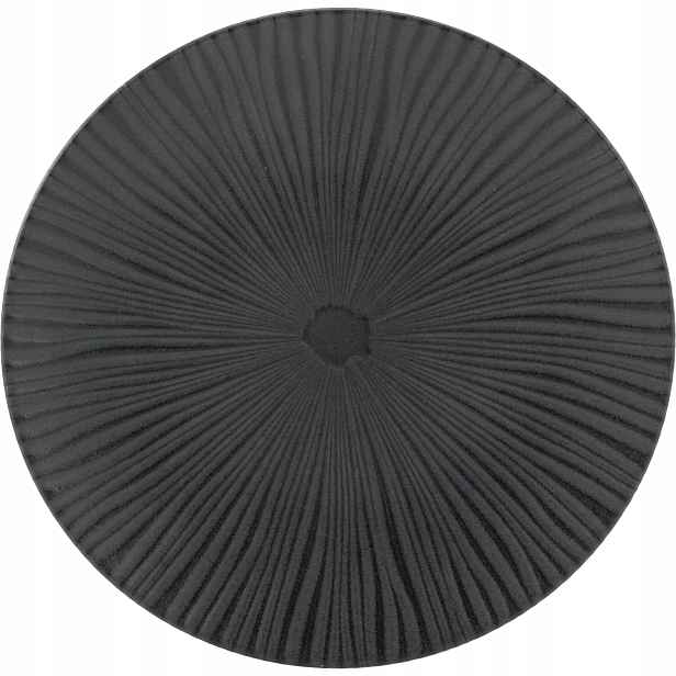 Talíř mělký Vesuvio Black 27 cm, černý 6 ks