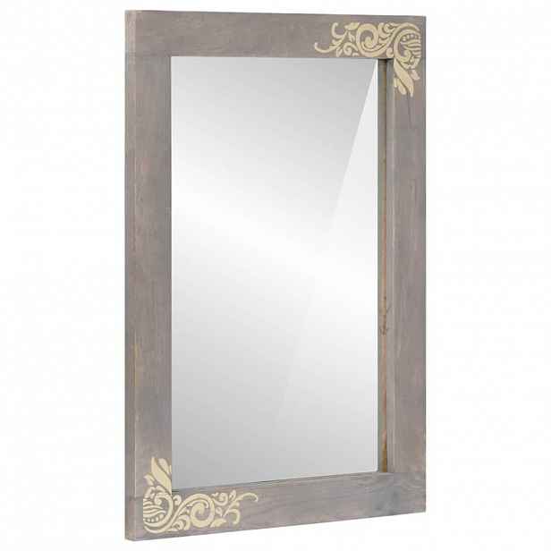 vidaXL Koupelnové zrcadlo Šedá 70 x 50 x 2,5 cm