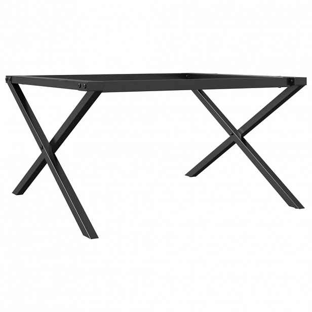 vidaXL Nohy ke konferenčnímu stolu X rám 80 x 70 x 43 cm ocel