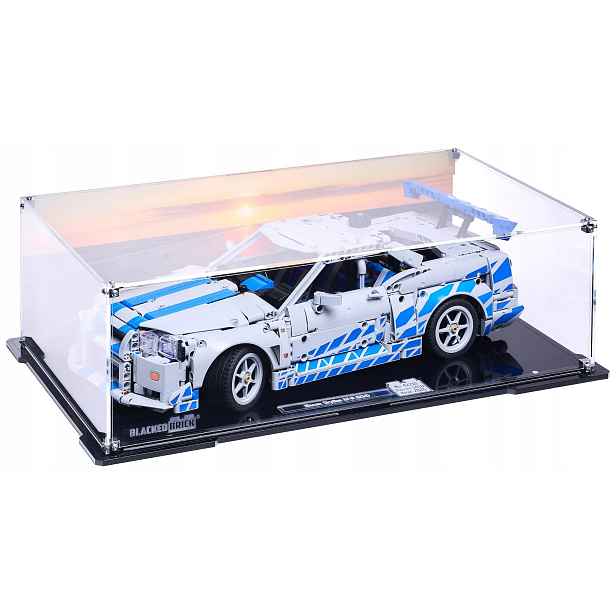 Vitrína s pozadím Blacked Brick pro Lego 42210 Technic Nissan Skyline Gt-r (34)