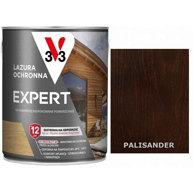 Lazura V33 Expert Polský Klima 12 Let Palisandr 5L