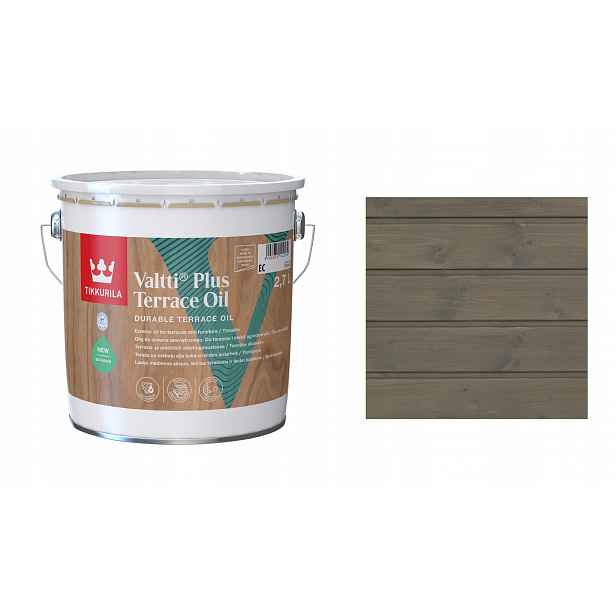 Tikkurila Valtti Plus Terrace Oil 2,7L 213A Rain Cloudový Olej Na Terasy