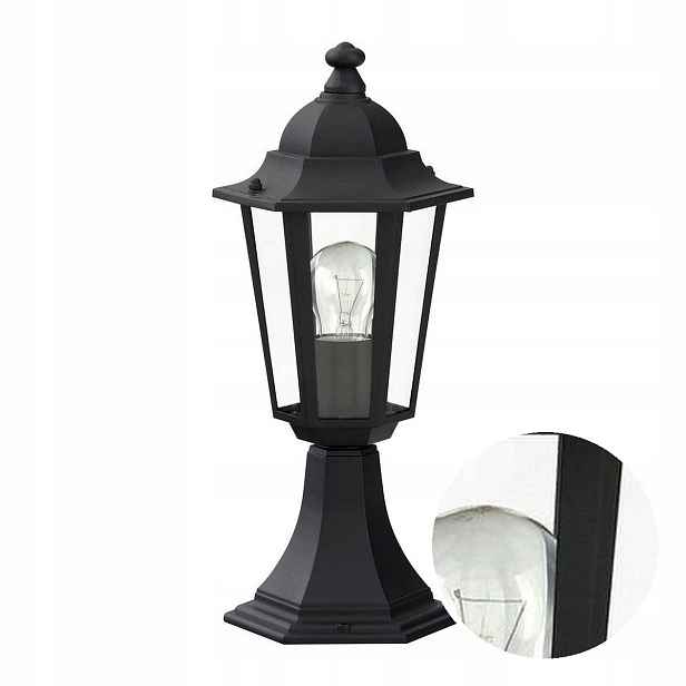 Venkovní sloupková zahradní lampa 40 cm E27 Klasická Velence Rabalux