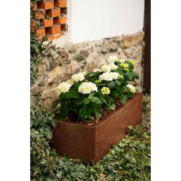 Zahradní květináč Corgarden LINE 1006 40 x 120 x 30 cm Corten