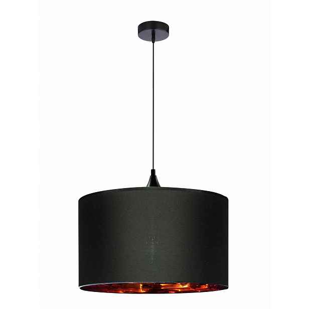 Závěsná lampa Long E27 Měděná 60W Candellux Černá/Zlatá