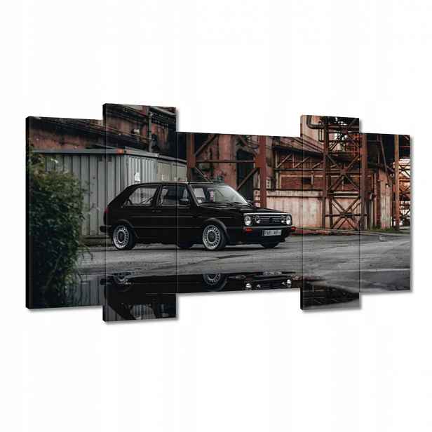 Obrazy 120x65 Černý Vw Golf