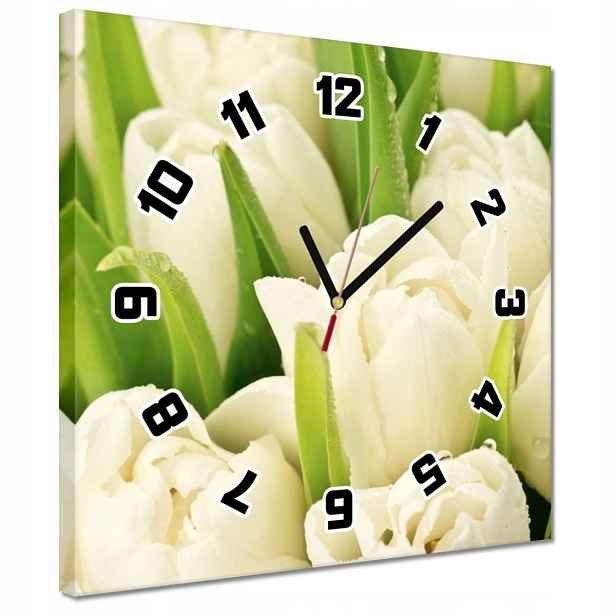 30x30 Jemné tulipány Hodiny