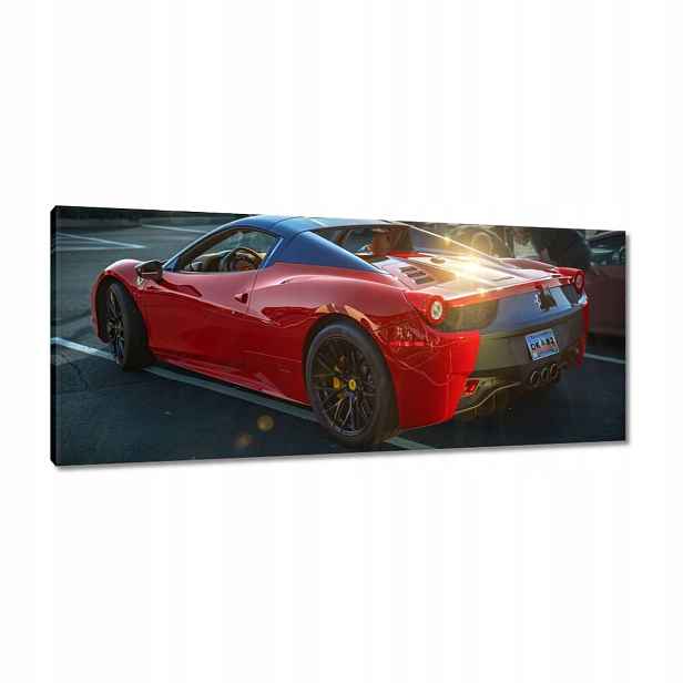 Obrazy 100x40 Červené Ferrari