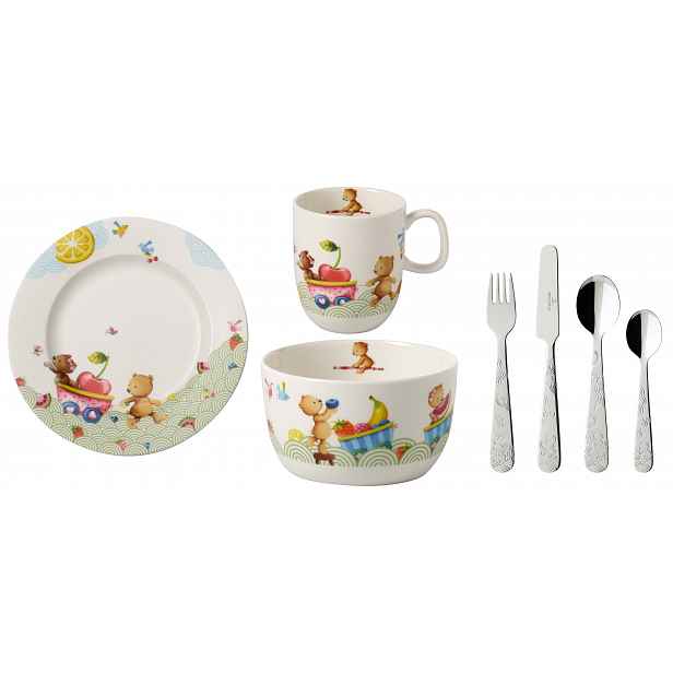 Villeroy & Boch Hungry as a Bear dětská jídelní sada, 7 ks