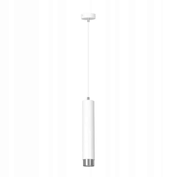 Závěsná lampa Emibig Kibo 1xGU10 10W bílá/chrom IP20 nastavitelná