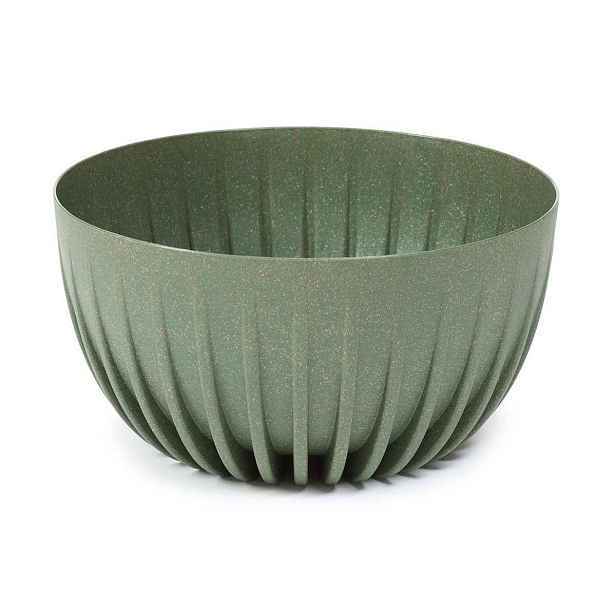 HowHomely Květináč STRIPPED ECO 24 cm zelený