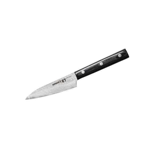 Nůž na loupání Samura Damascus 67 98 mm 60-61 Hrc Micarta
