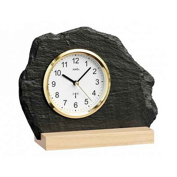 Originální břidlicové hodiny řízené signálem DCF 5115 AMS 21cm