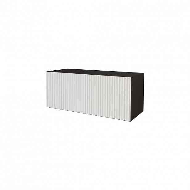 ALTDECOR NÍZKÁ KOMODA NOA-2-W 100 x 40 x 40 cm – černá / bílá