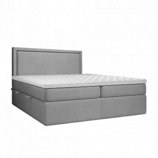 AltaBeds KONTINENTÁLNÍ postel JODAN 180/200 cm Šedá