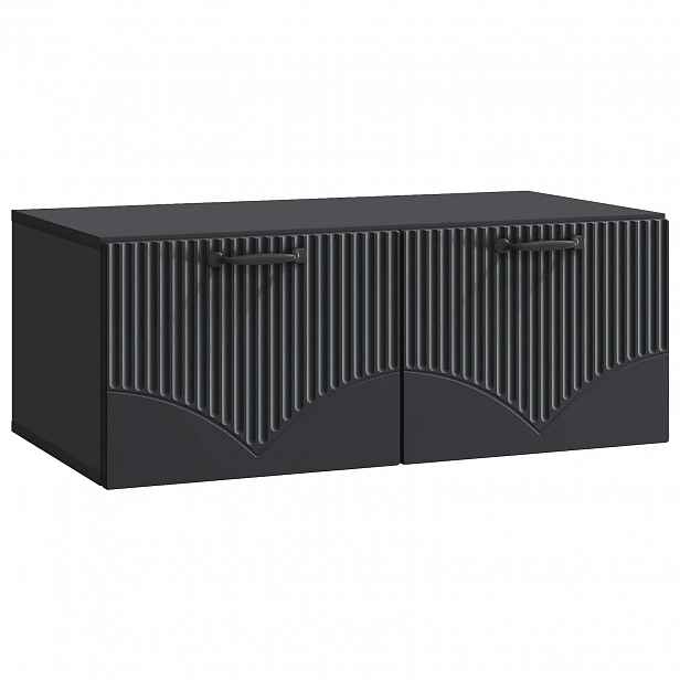 vidaXL Nástěnná TV skříň Černá 78,5 x 41 x 30 cm Kompozitní dřevo