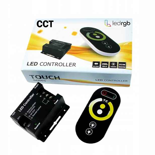 Ovladač/stmívač pro Led pásky Cob Cct Dálkový Ovladač Rf Wireless Radiový Dotykový