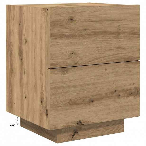 vidaXL Noční skříňka Artisanový dub 45 x 40 x 55 cm Kompozitní dřevo