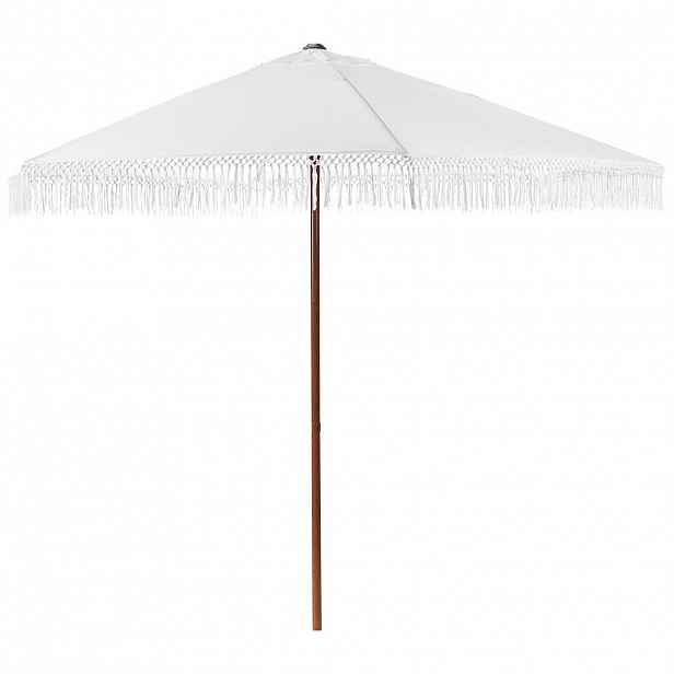 Beliani VELKÝ SLUNEČNÍK 258 cm Bílý Murasa