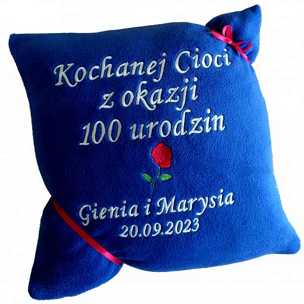 Dárek k 100. Narozeninám sto let pro babičku dědečka, maminku, tatínka, tetu, Polštář