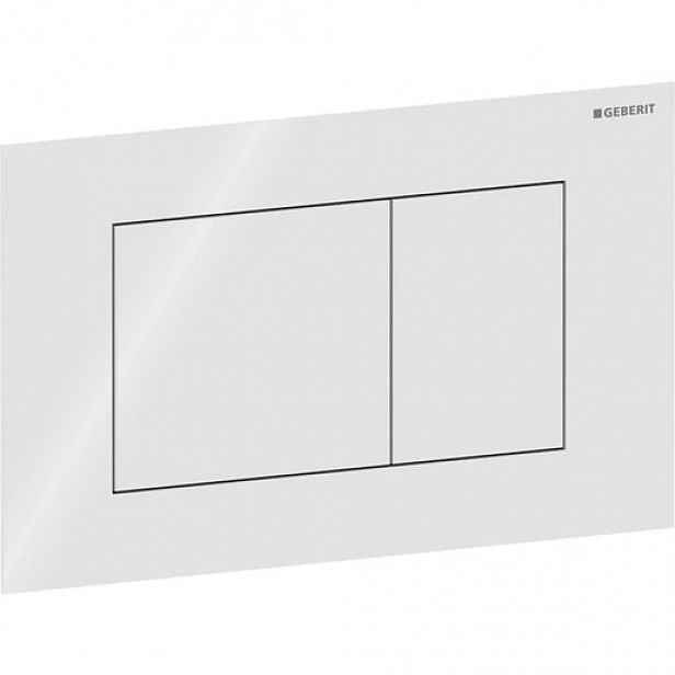Geberit Sigma40 ovládací tlačítko sklo bílá 115.629.SI.1