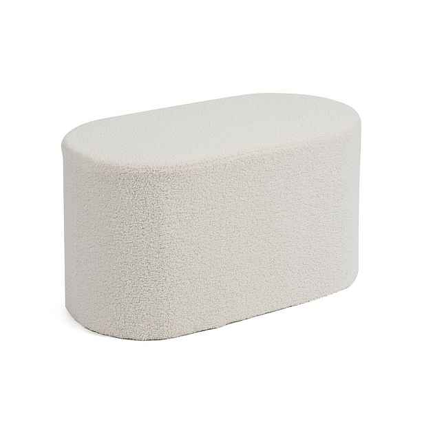 Taburet SOFT Capsule, bílá