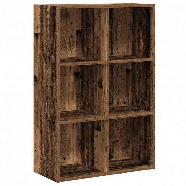 vidaXL Knihovna/příborník staré dřevo 66 x 30 x 98 cm kompozitní dřevo