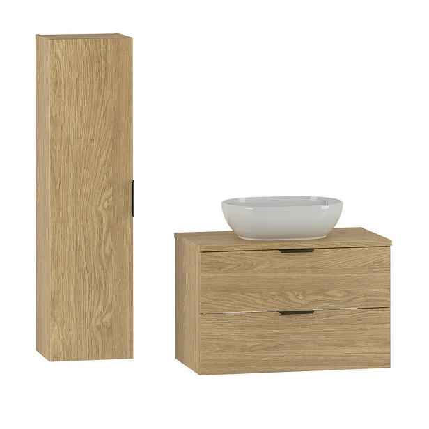 Petits-meubles KOUPELNOVÝ NÁBYTEK 80.6cm Astrid 2er-Set Dřevo
