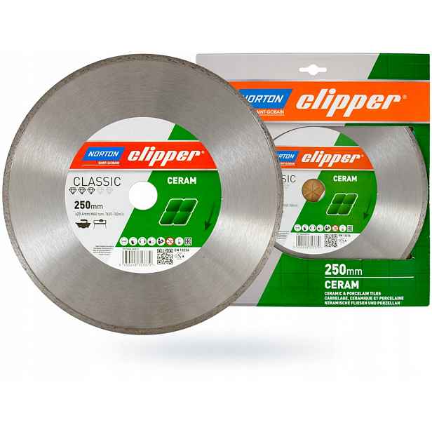 Diamantový kotouč Kotouče 250x25,4 mm Norton Clipper Classic Ceramic