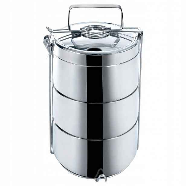 Menážka na oběd termická ocelová 3-úrovňová 3x900 ml