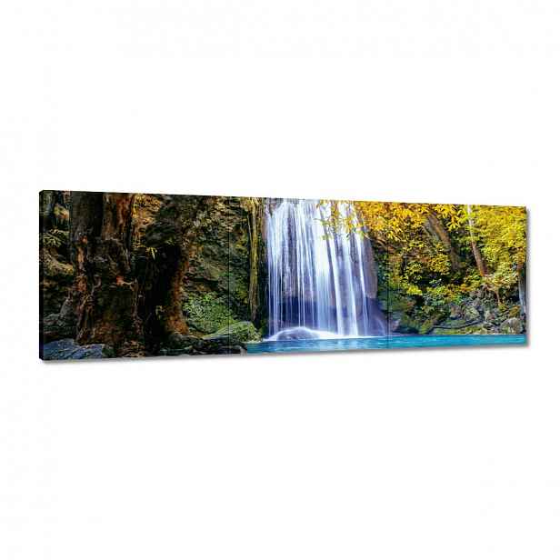 Obrazy 120x40 Krásný vodopád Kaskáda