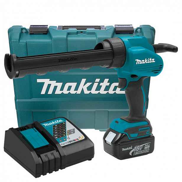Vytlačovač lepidla a silikonu 18V1x3Ah Lxt v tubách 300 ml, Makita DCG180RF