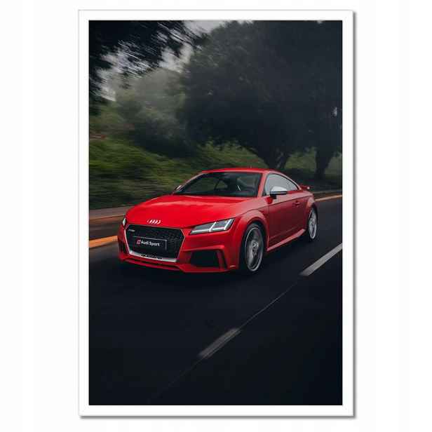 Plakáty v rámu 40x60 Červené Audi Auto