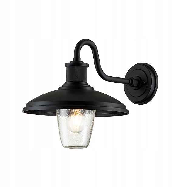 Kichler Allenbury Nástěnná lampa E27, 40 W, IP44, černá, texturovaná