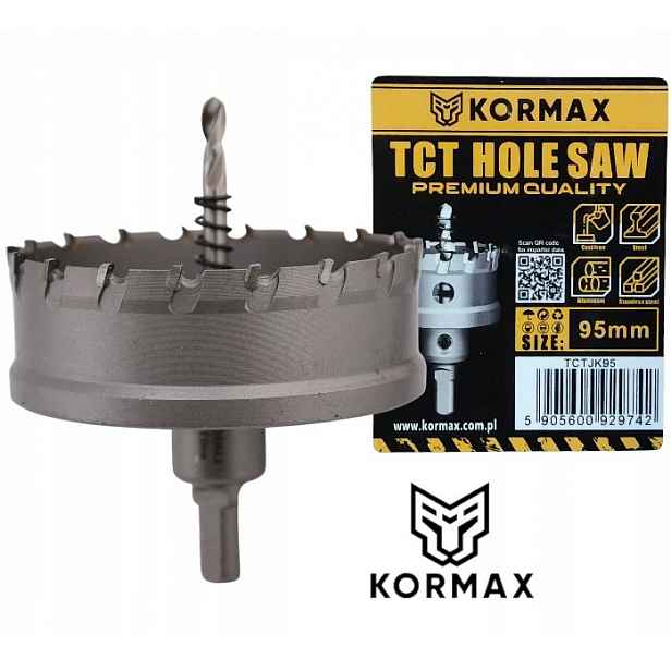 Korunkový Vrták 95 mm vrták slinutý karbid Tct 95x25 Korunkový Vrták Vidiový