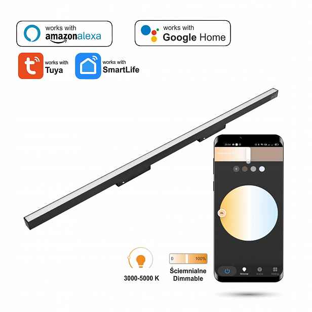 Lineární Led reflektor 2.4GHZ Flood 40W pro magnetické lišty Smart Track 48