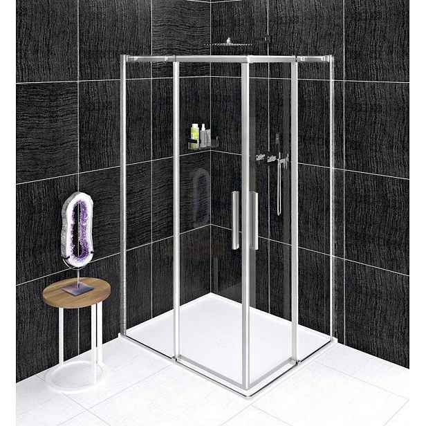 Polysan Altis - Sprchový kout 100x80 cm, L/P varianta, Antidrop, čiré sklo/chrom AL1510CAL1580C